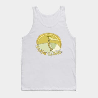 follow the sun // retro surf art by surfy birdy Tank Top